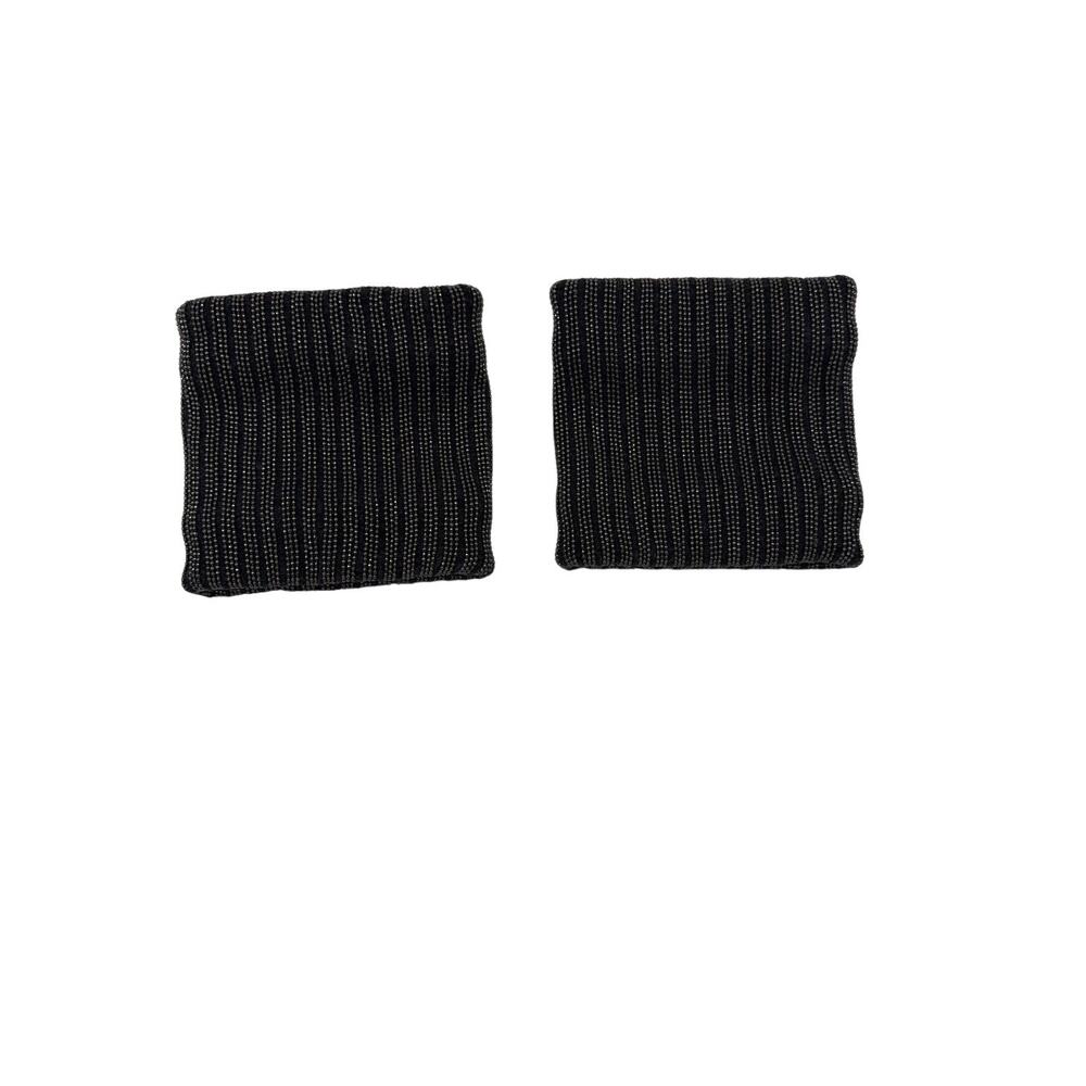 Women’s Brunello Cucinelli Small Black & Gray Beaded Wrist Cuffs
